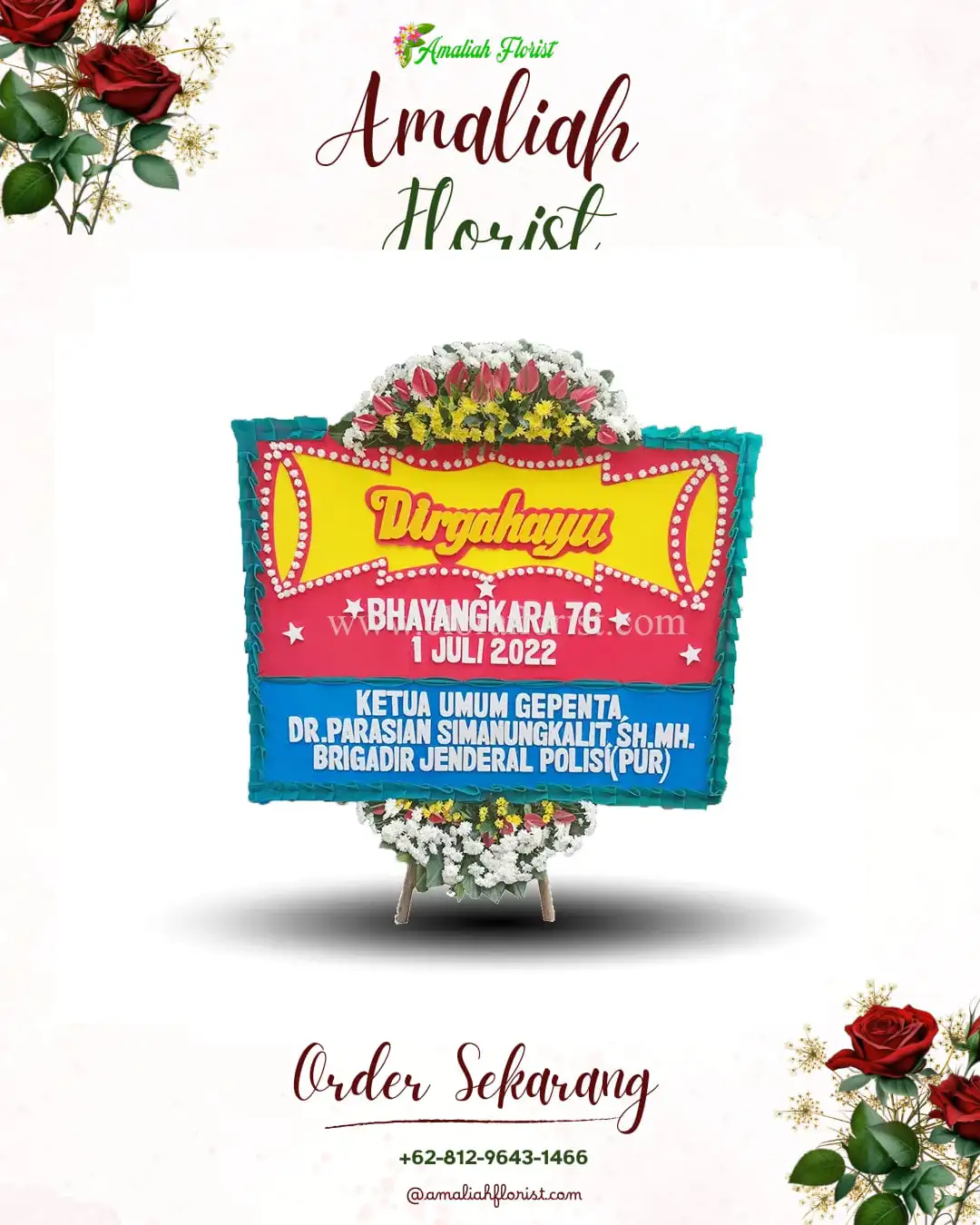 Papan Bunga HUT Ulang Tahun Anggana